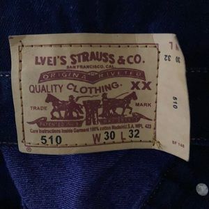 Levi’s Strauss & co men 510 straight